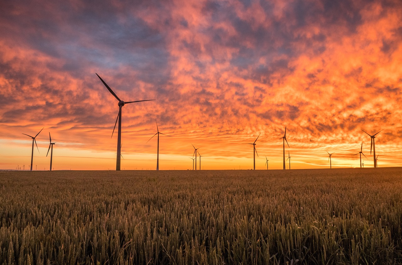 windmills, fields, sunset, clouds, sky, cloudsscape, dusk, twilight, wind turbines, renewable energy, horizon, wind power, wind energy, alternative energy, green energy, field, sunrise, wind turbines, renewable energy, renewable energy, nature, renewable energy, wind power, wind energy, green energy, green energy, green energy, green energy, green energy